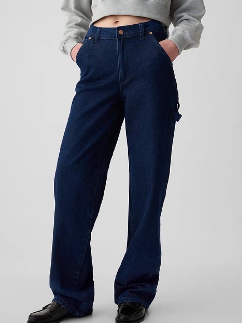 Gap Women's Dark Blue Carpenter Jean